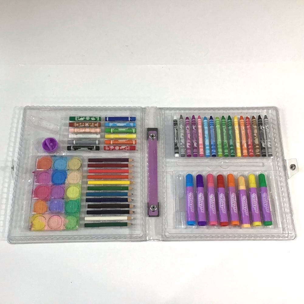 Y2K 2000 PowerPuff Girls Art Kit Crayons Markers Colored Pencils Rare Vintage